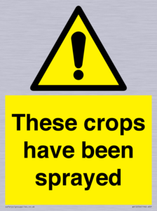 These crops have been sprayed